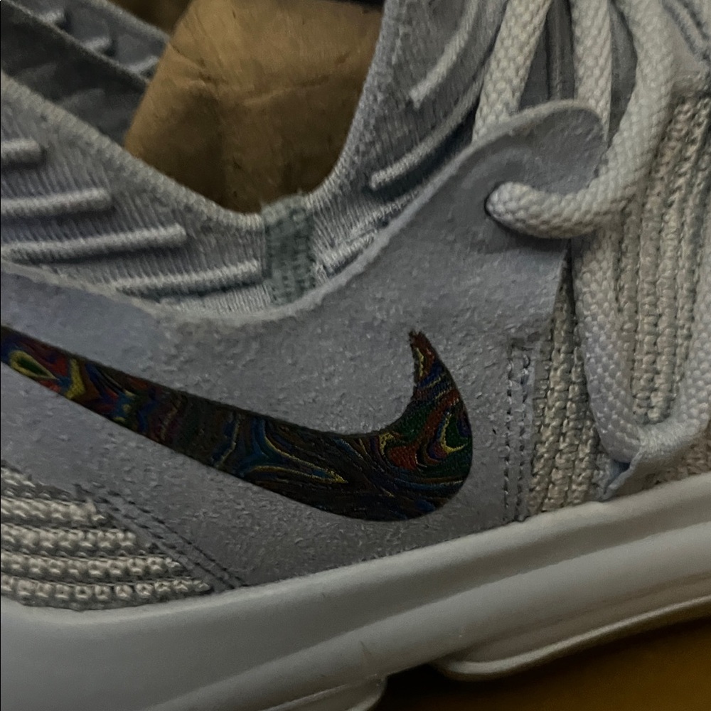 🔥🔥Nike Light Gray kD 10 anniversary edition ice blue - Picture 3 of 8